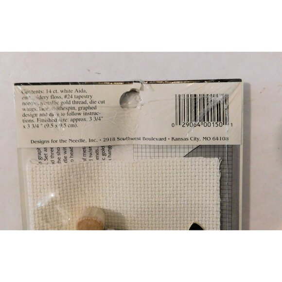 Design For The Needle Bell Angel Ornament Counted Cross Stitch Kit Sealed - Picture 3 of 3